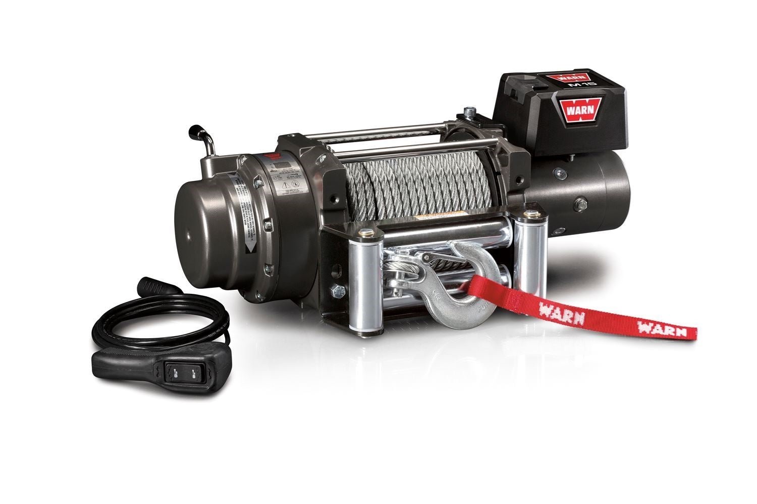 WARN M15 Winch – 15,000 lb. Heavy-Duty Truck Winch | 90ft Steel Cable