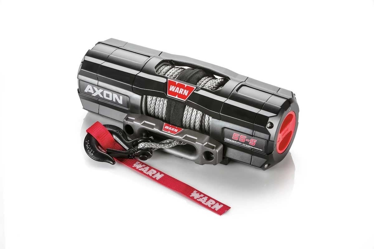 Warn 101150 AXON 55-S Powersport ATV-UTV Winch - 5,500 lbs. Pull Rating, 50 ft. Line