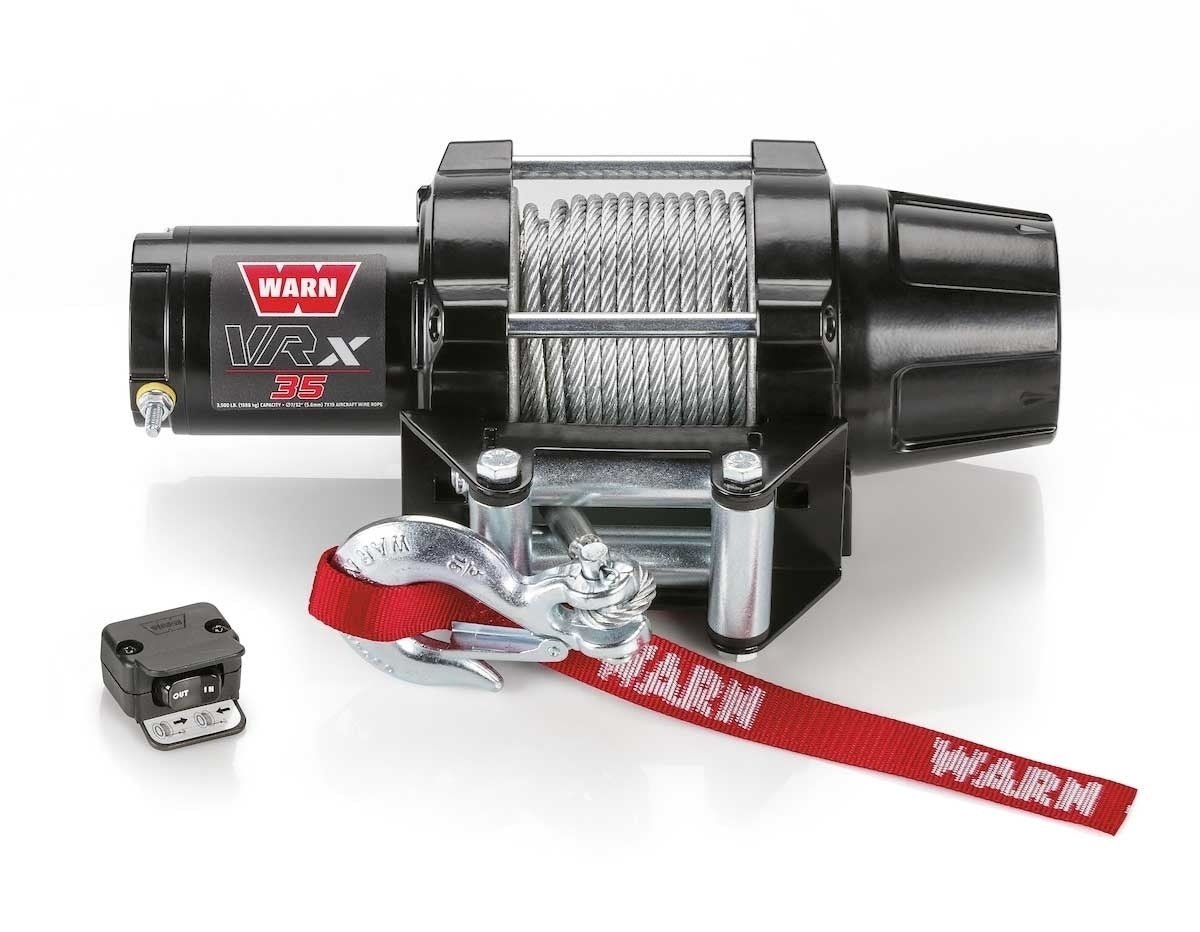 WARN VRX 35 ATV UTV SXS Powersports Winch – 3,500 lb Capacity with Steel Rope