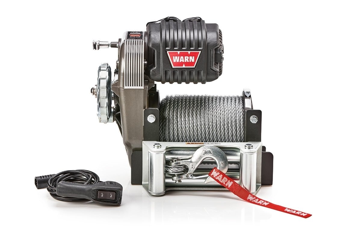 Warn M8274 Electric Self-Recovery Winch - 10,000 lbs. Pull Rating, 125 ft. Steel Line