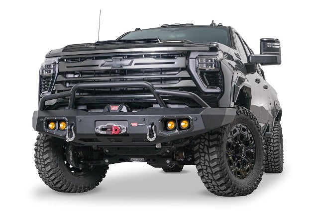 WARN Ascent Front Bumper | 2024+ Silverado 2500HD & 3500HD | Winch Ready