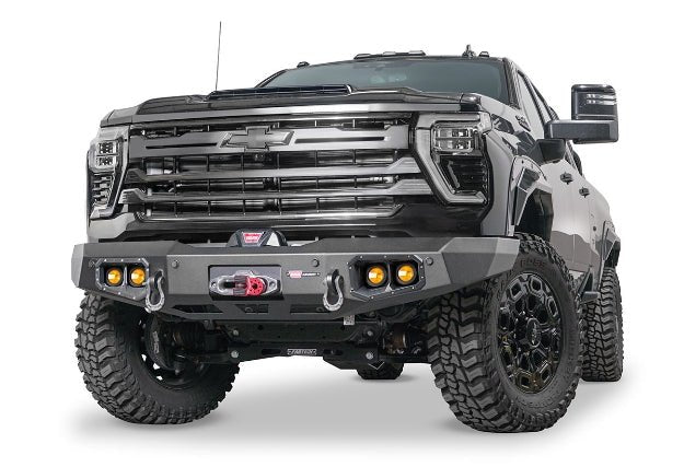 WARN Ascent Front Bumper | 2024+ Silverado 2500HD & 3500HD | Winch Ready
