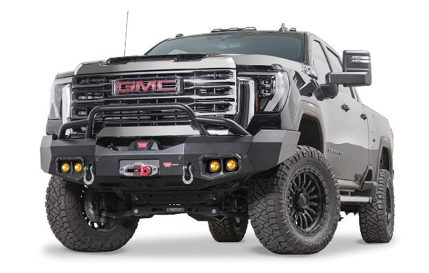WARN Ascent Front Bumper | 2024-2026 GMC Sierra 2500HD & 3500HD| Winch Ready