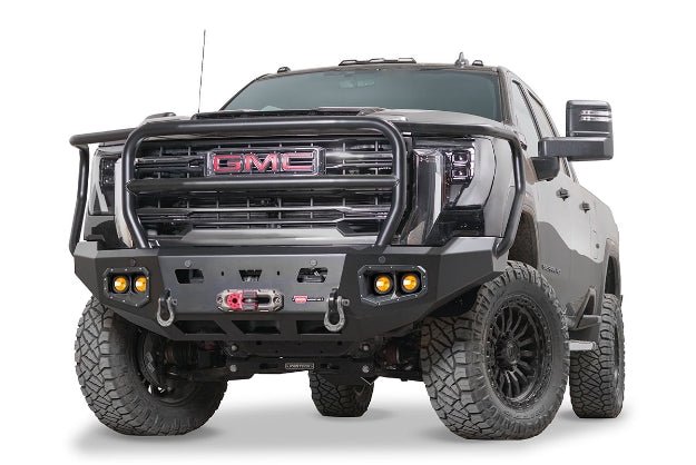 WARN Ascent Front Bumper | 2024-2026 GMC Sierra 2500HD & 3500HD | Winch Ready