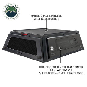 OVS Expedition PRO+ Stainless Steel Truck Cap with Full Windows for 2019-2026 GMC Sierra 1500