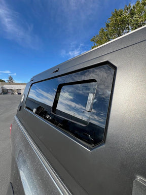 OVS Expedition PRO+ Stainless Steel Truck Cap with Full Windows for 2016-2023 Toyota Tacoma 5ft