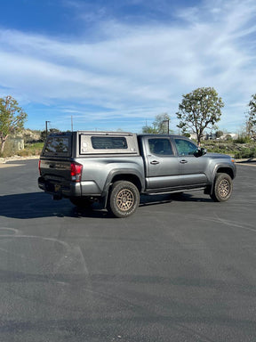 OVS Expedition PRO+ Stainless Steel Truck Cap with Full Windows for 2016-2023 Toyota Tacoma 5ft