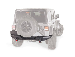 WARN Elite Rear High Clearance Bumper for 2018–2026 Jeep Wrangler JL | With or Without Tire Carrier