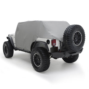 SmittyBilt Water Resistant Cab Cover with Door Flaps for 2007-2018 Jeep Wrangler JKU