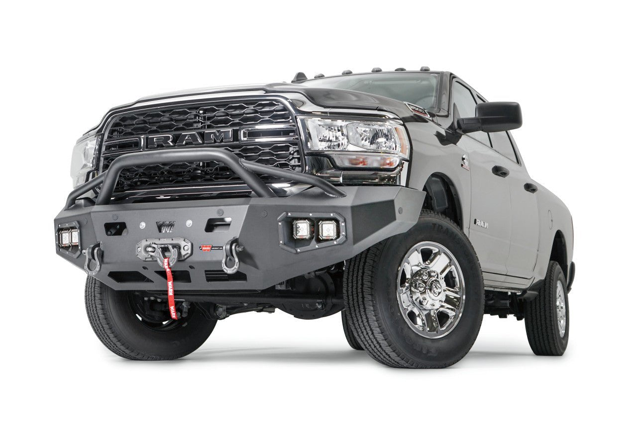 WARN Ascent Front Bumper | 2019-2025 Ram 2500 3500 4500 5500 | Winch Ready
