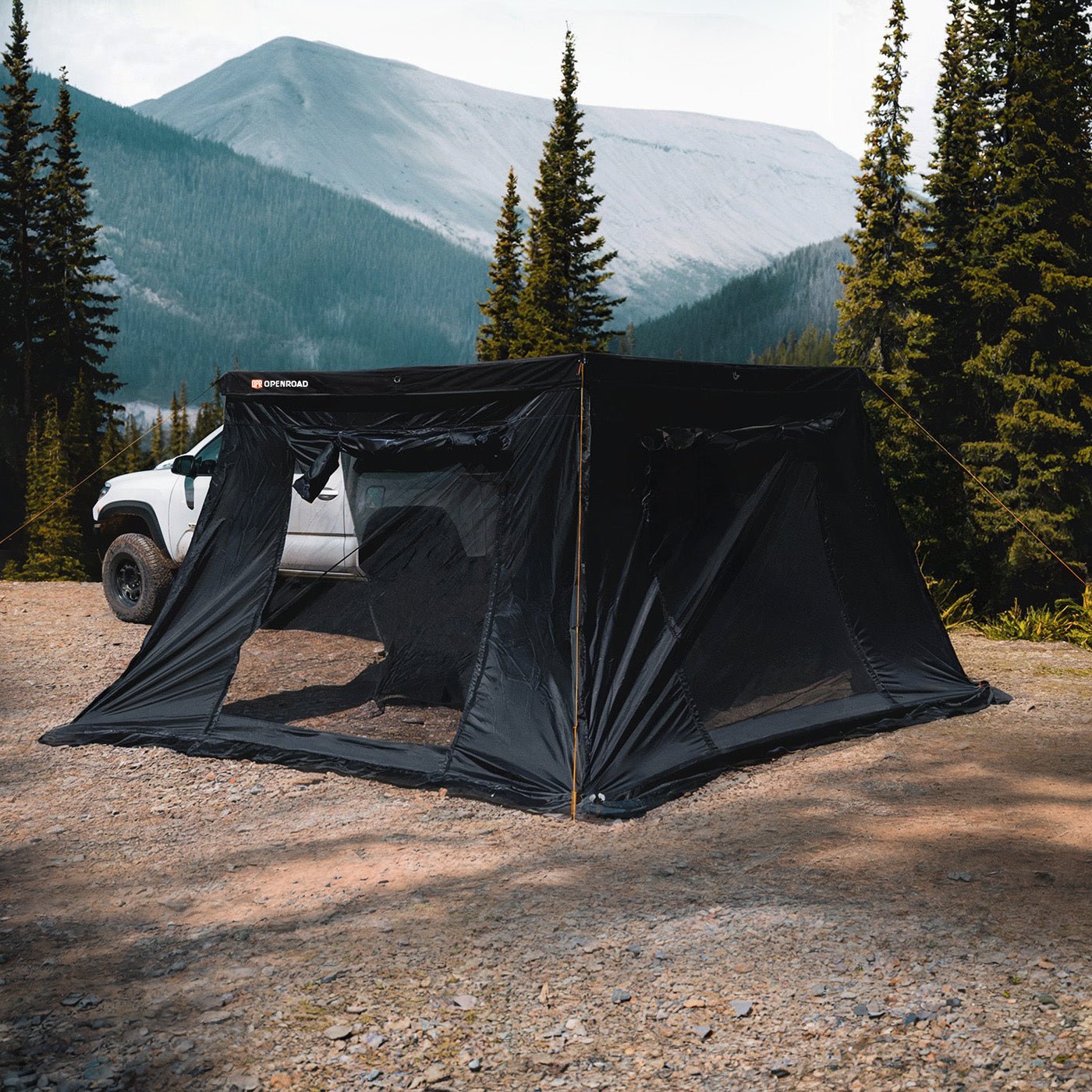 Openroad 270 Degree Free Standing Overland Awning With LEDs & Mounting Hardware