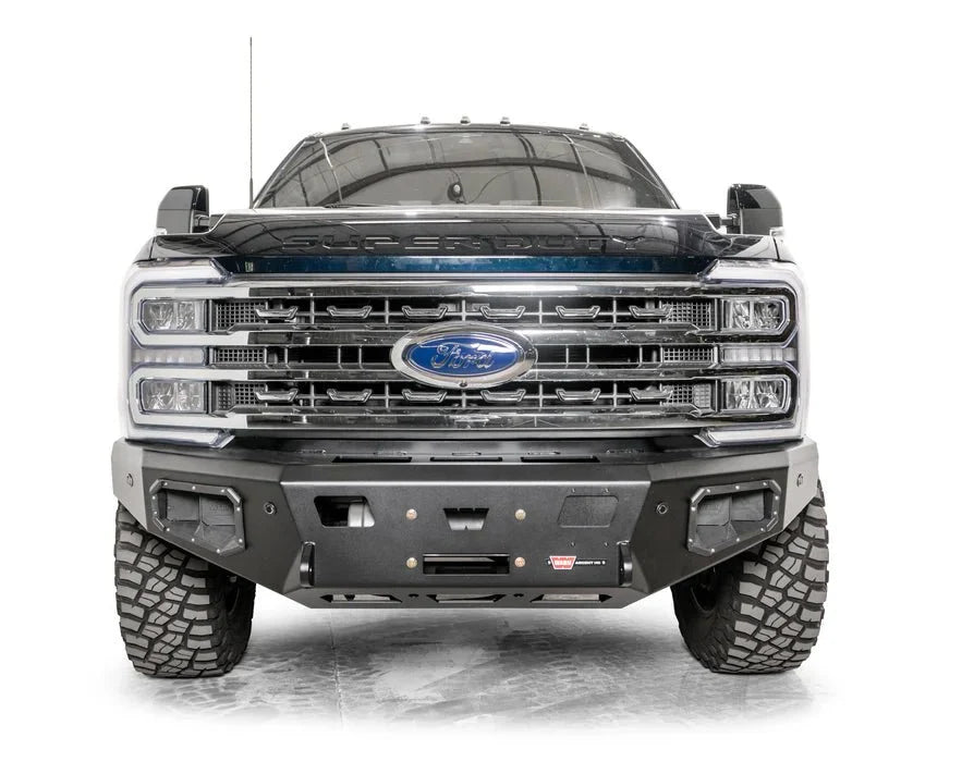 WARN Ascent Front Bumper | 2023-2025 Ford F-250 F-350 F-450 F-550 Super Duty | Winch Ready