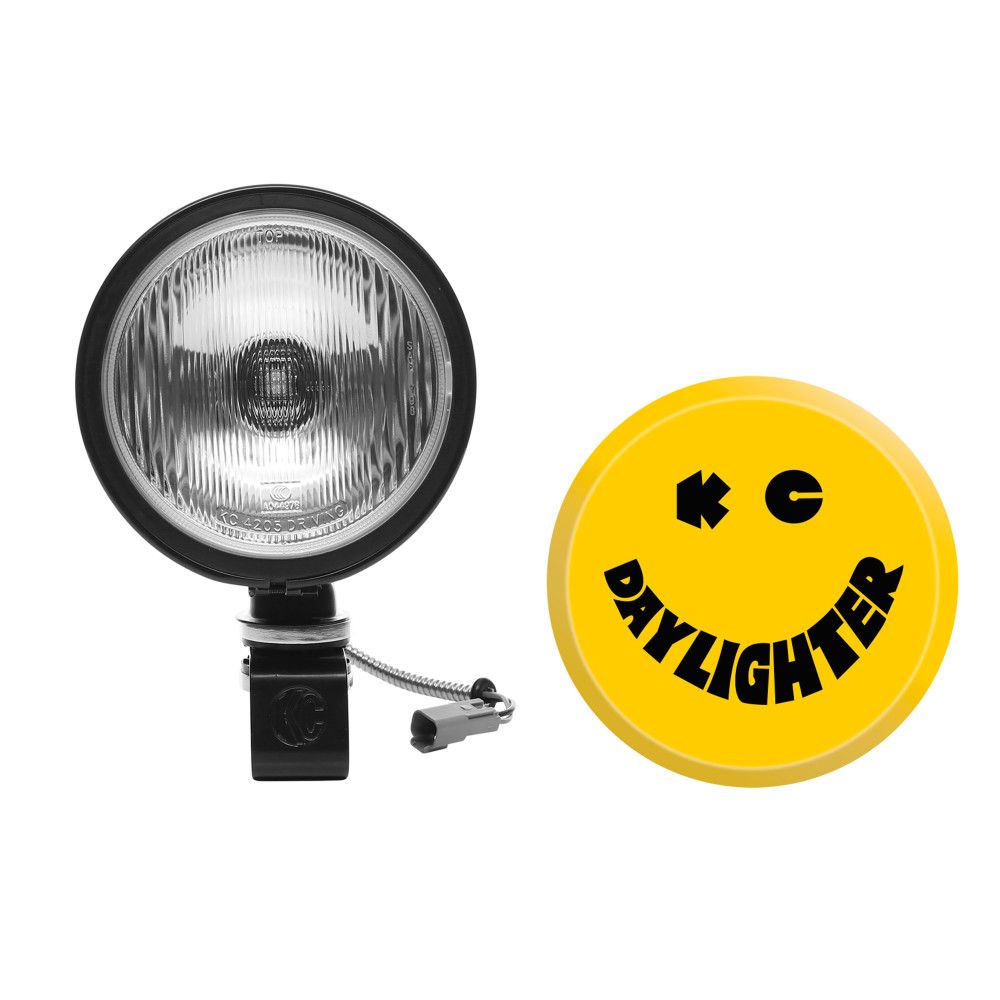 KC Hilites 6" Dayighter Halogen 100W Light (Single) Black - Recon Recovery