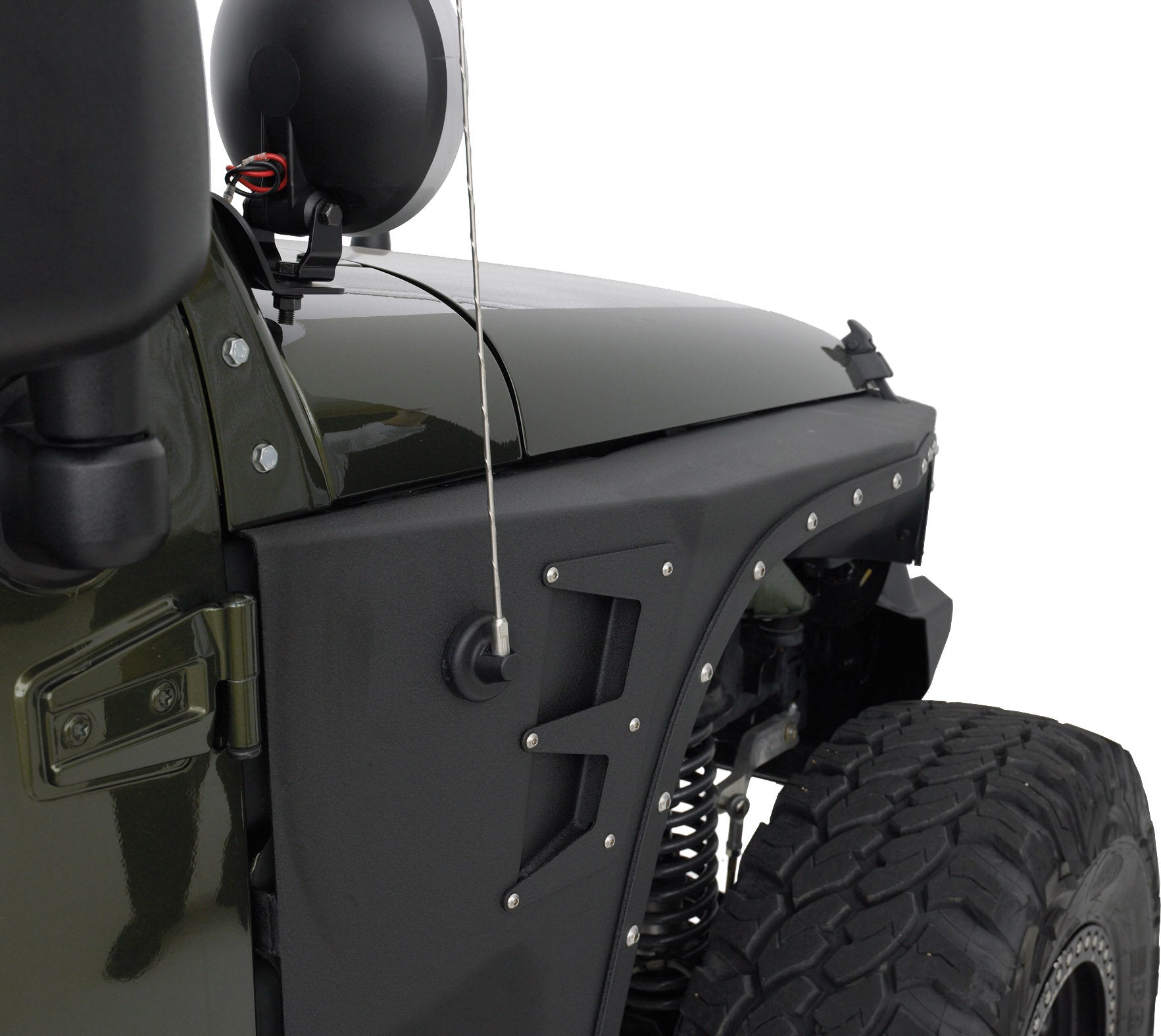 Smittybilt XRC Gen 1 Front Fender Flares for 2008-2018 Wrangler JK (Pair) - Recon Recovery