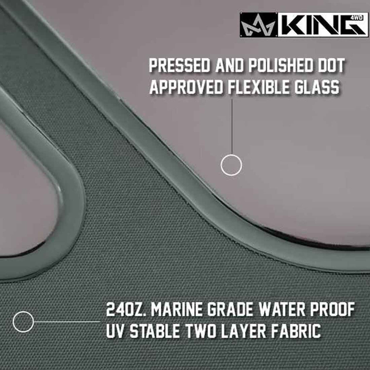 Premium Replacement Soft Top w/ Tinted Windows - Black Diamond For 1997-2006 Jeep Wrangler TJ