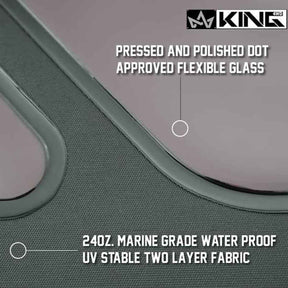 Premium Replacement Soft Top w/ Tinted Windows - Black Diamond For 1997-2006 Jeep Wrangler TJ