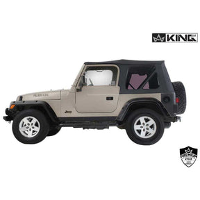 Premium Replacement Soft Top - Black Diamond For 1997-2006 Jeep Wrangler TJ