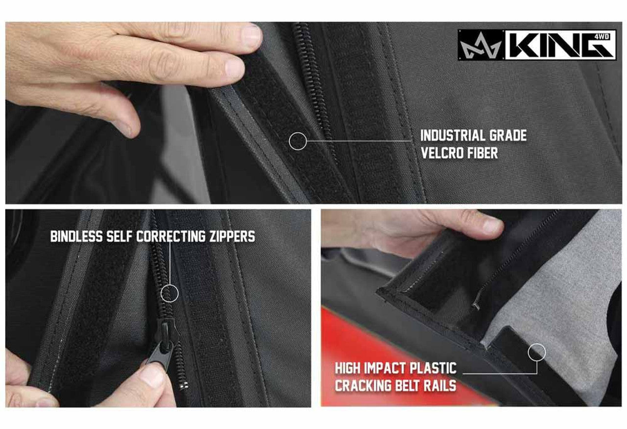 Premium Replacement Black Soft Top With Tinted Windows For 2007-2009 Jeep Wrangler JK 4 Door