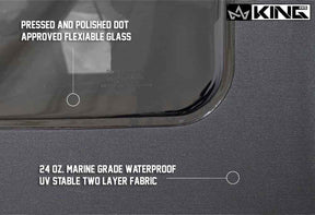 Premium Replacement Soft Top Black Diamond With Tinted Windows For 1987-1995 Jeep Wrangler YJ