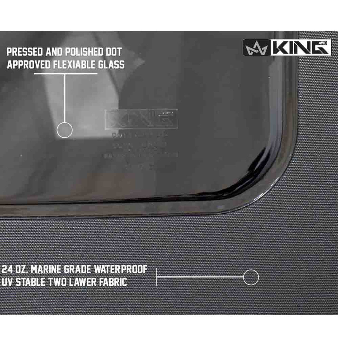 Premium Replacement Soft Top w/ Tinted Windows - Black Diamond For 2010-2018 Jeep Wrangler JK