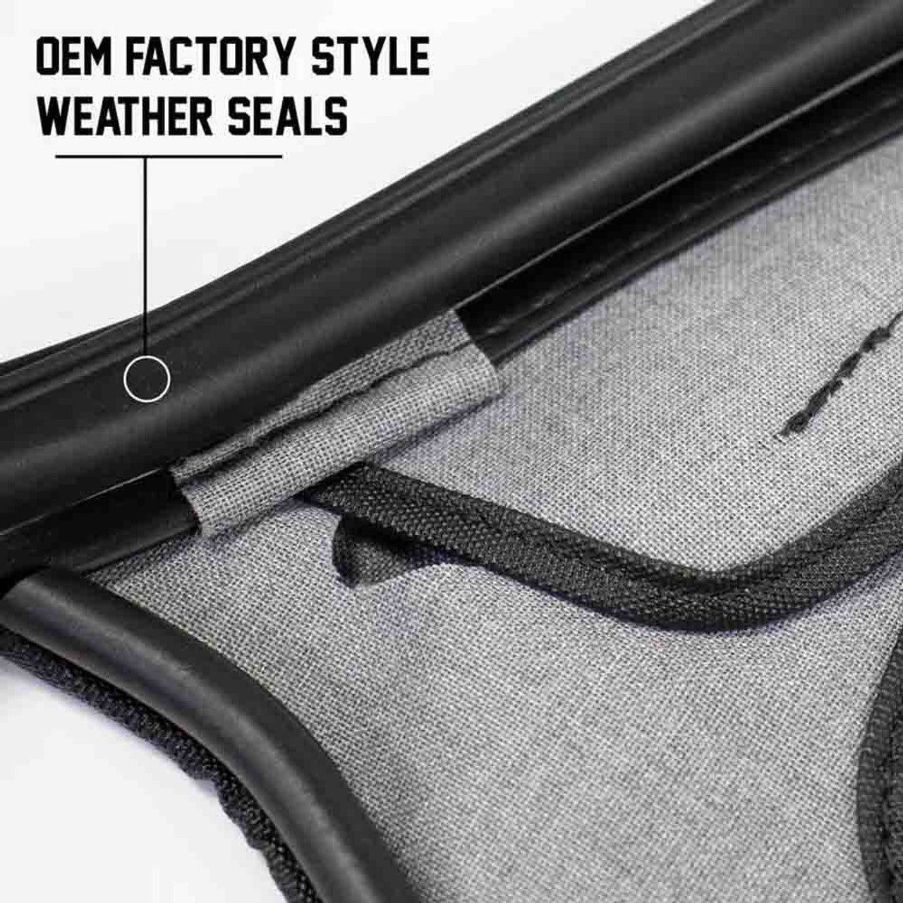 Premium Replacement Upper Door Skins - Black Diamond For 1997-2006 Jeep Wrangler TJ