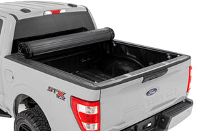 RC Hard Roll up Aluminum Tonneau Cover for 2015-2024 Ford F-150 & Raptor