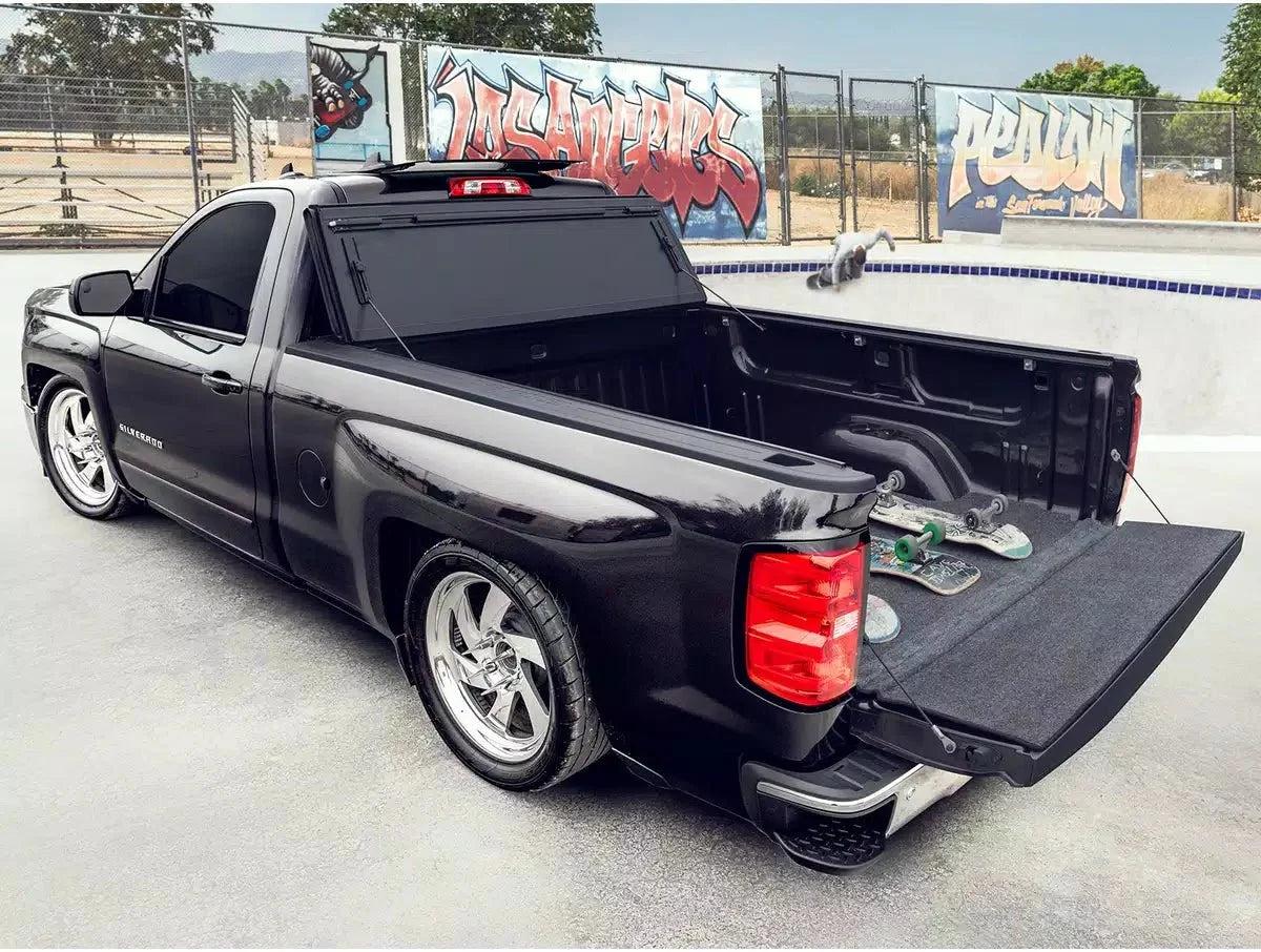 BAK Industries G2 Hard Tri Fold Tonneau for 2014-2019 GM Silverado Sierra 2500 3500 8ft Bed