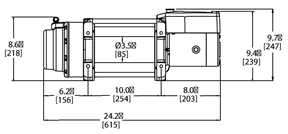 WARN 16.5ti Winch – 16,500 lb Thermometric Heavy-Duty Truck Recovery
