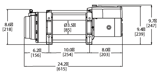 WARN 16.5ti Winch – 16,500 lb Thermometric Heavy-Duty Truck Recovery