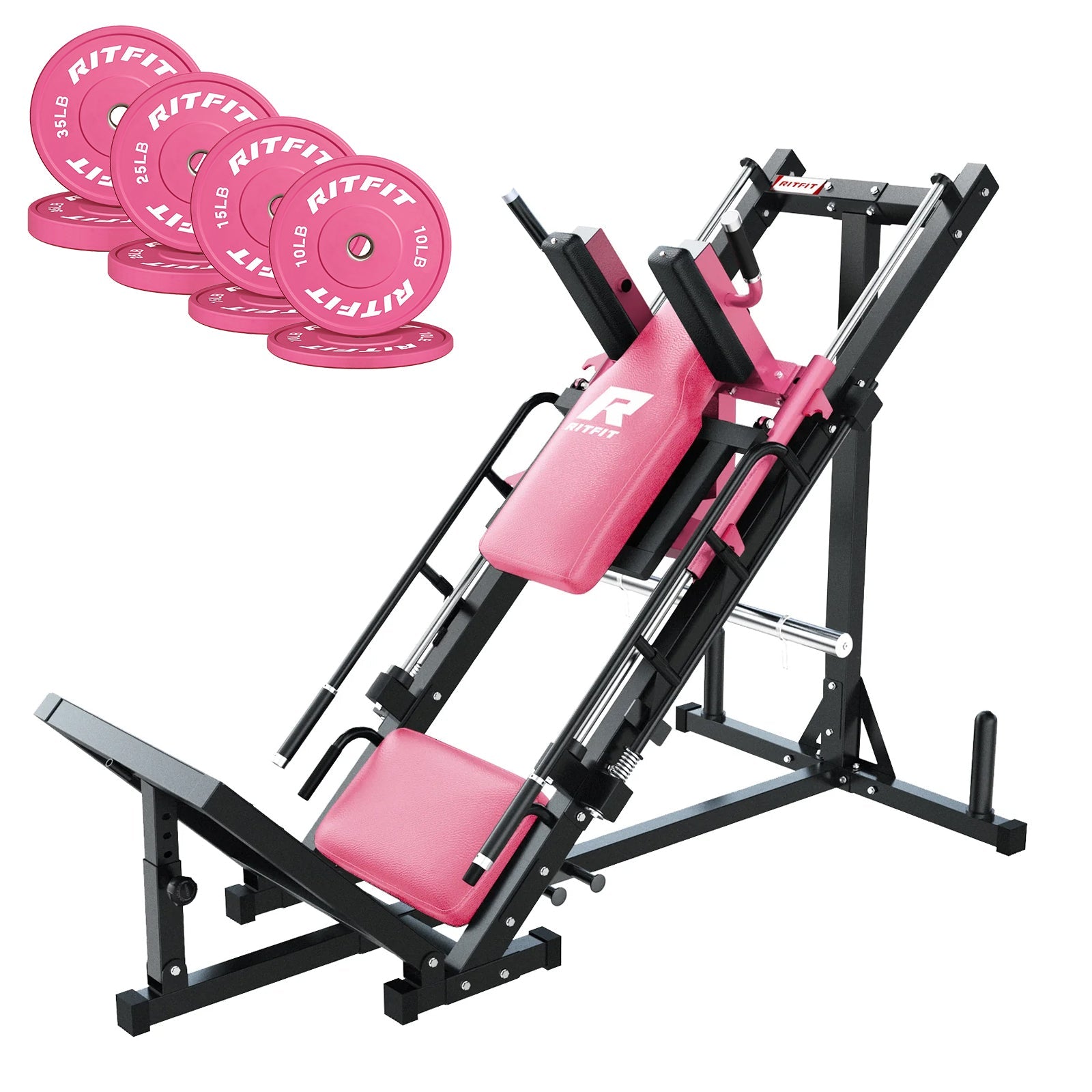 RitFit BLP01 Full Leg Workout Package 3-In-1 Leg Press, Hack Squat, and Calf Raise Set