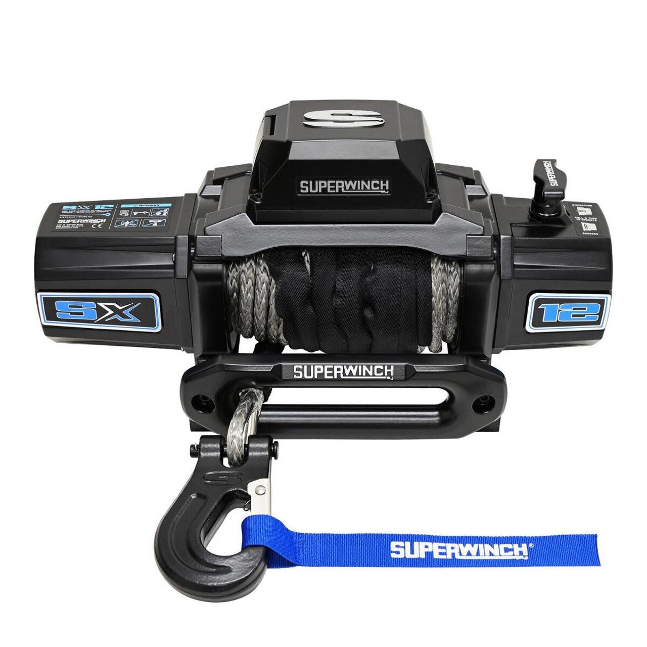 Superwinch SX12SR 12,000 lbs. Wireless Recovery Winch with LED- 80ft Synthetic Rope