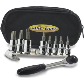 Smittybilt 9-Piece Torx Tool Kit T15–T50 – Compact Off-Road Tool Set