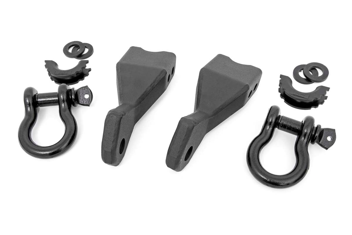 Rough Country Tow Hook Brackets for 2019-2022 Chevy Silverado 1500