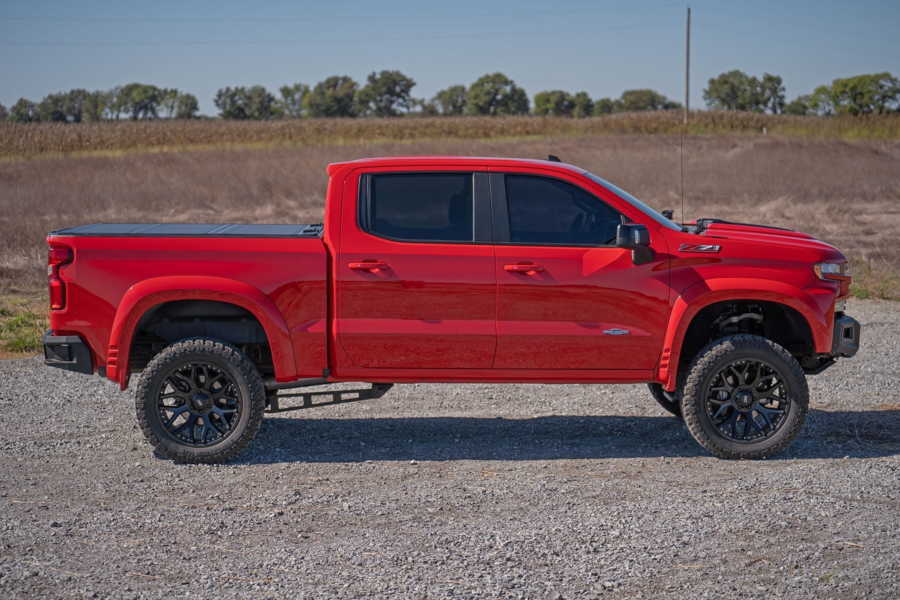Rough Country Hard Tri-Fold Flip Up Bed Cover for 2019-2026 Chevy/GMC Sierra 1500/Silverado 1500