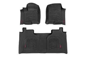 Rough Country Sure-Fit Floor Mats for 2019-2026 Chevy/GMC 1500 & 2500HD/3500HD