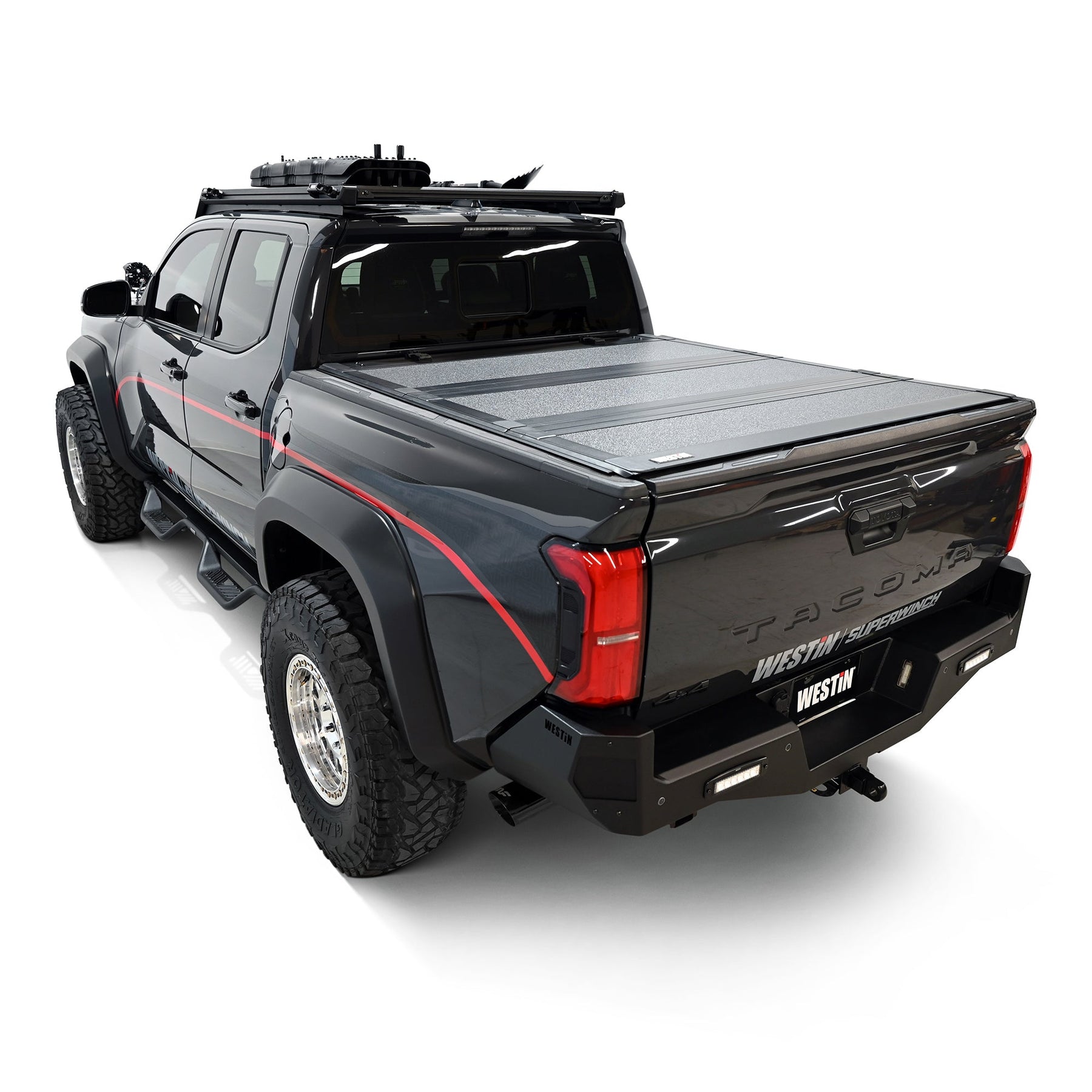 Westin Hard Tri-Fold Aluminum Tonneau Cover for 2024-2026 Toyota Tacoma - Recon Recovery
