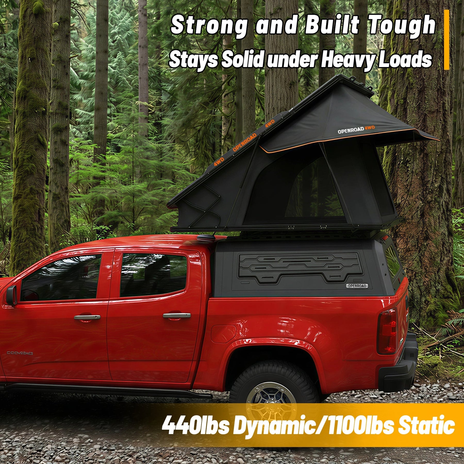 Openroad Aluminum Light Weight Modular Truck Cap for 2023-2026 GM Colorado & Canyon 5ft Bed