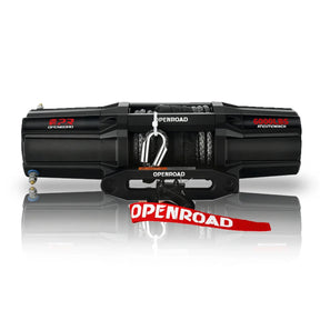 OPENROAD 6,000lbs 12V UTV SxS Wireless Electric Winch with Synthetic Rope - IP68 Rated