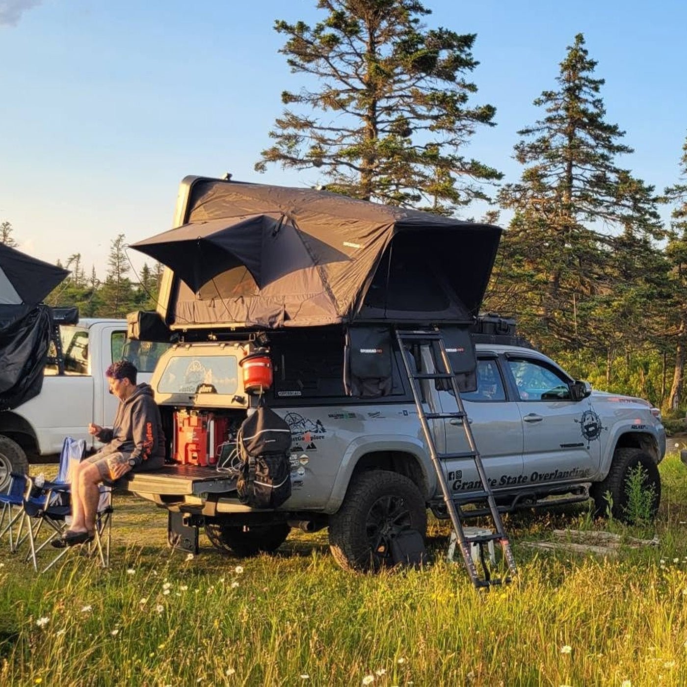 OPENROAD FlowRoof Side-Open Hard Shell 3 Person Rooftop Tent