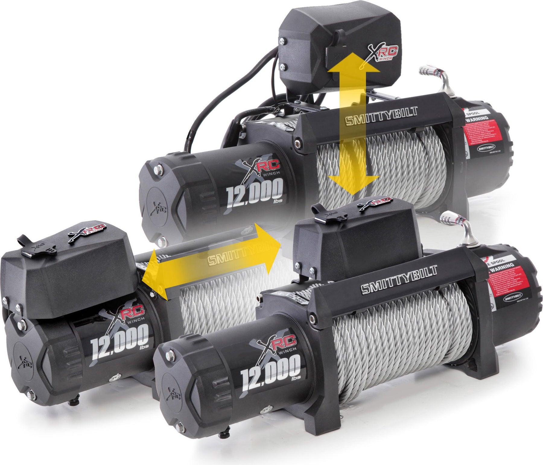 SmittyBilt XRC 6.6hp Gen2 9500lb Winch With Steel Cable – Recon Recovery