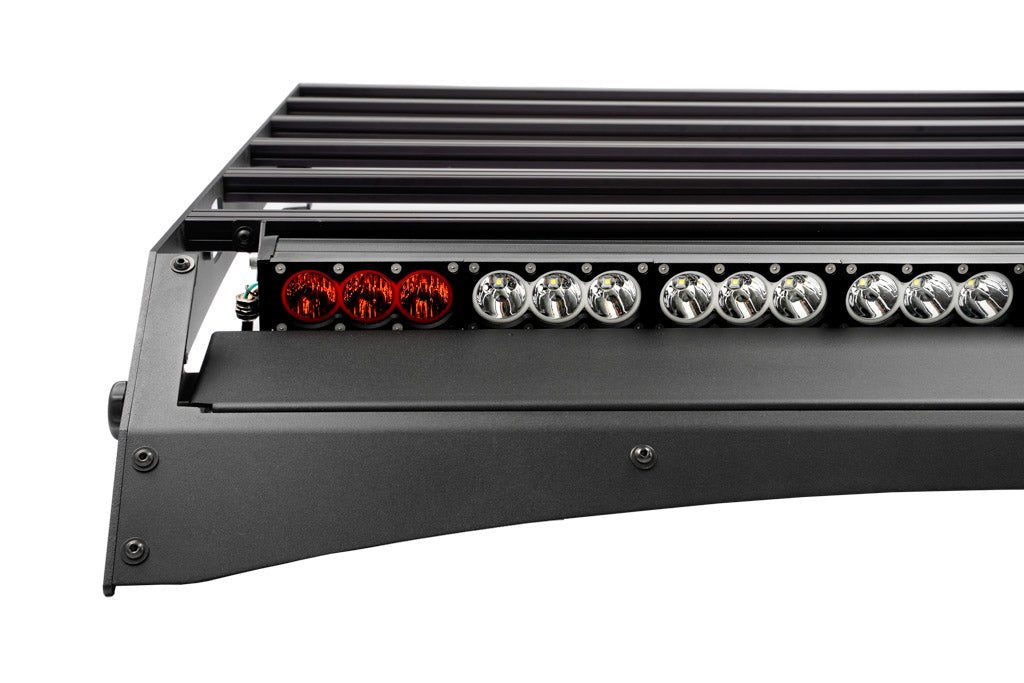 Low Profile Bolt On Premium Roof Rack With Light Guard For 2005-2023 Toyota Tacoma