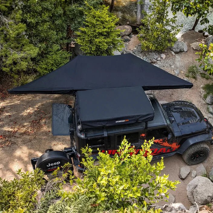 Openroad 180 Degree Free Standing Overland Awning With LEDs & Mounting Hardware