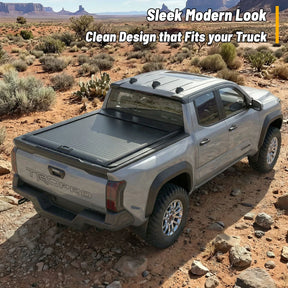 Openroad Aluminum Retractable Tonneau Bed Cover for 2016-2023 Toyota Tacoma (5ft Bed)