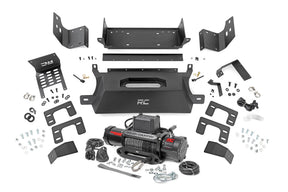 Rough Country Hidden Winch Mount for 2021-2026 Ford Bronco With PRO9500S Winch