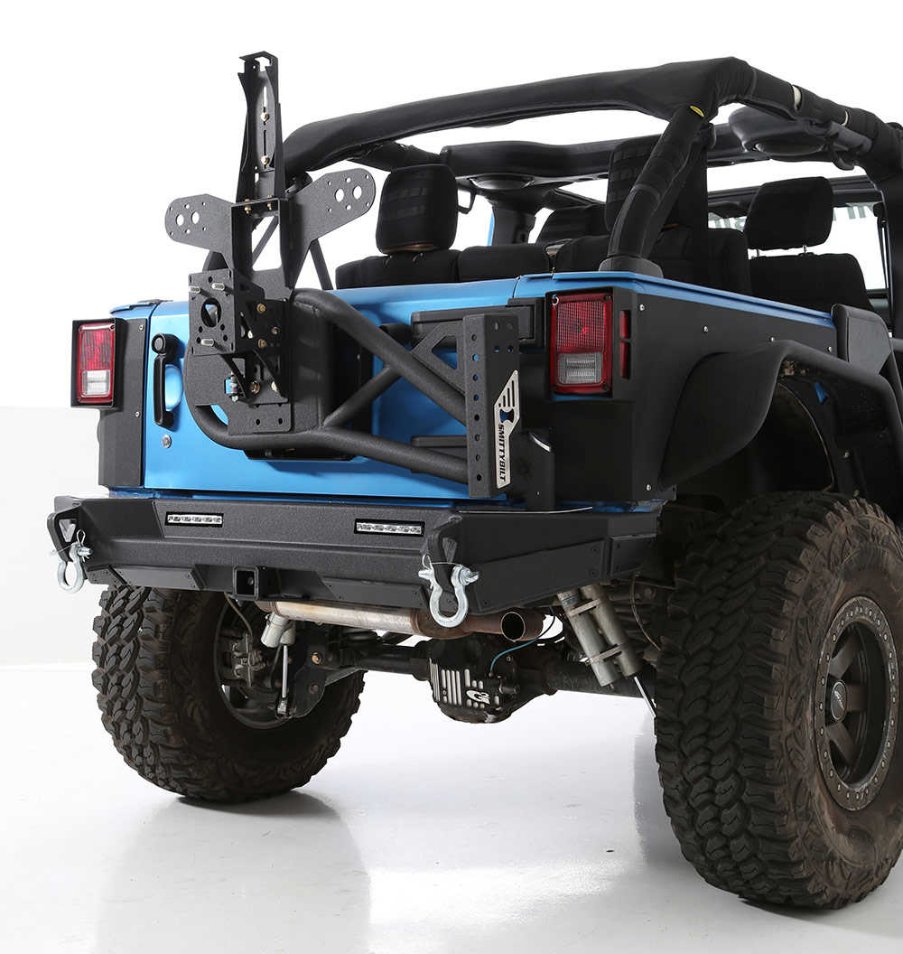 SmittyBilt SRC XRC Gen 2 Bolt on Tire Carrier for 2007-2018 Jeep Wrangler JK - Recon Recovery
