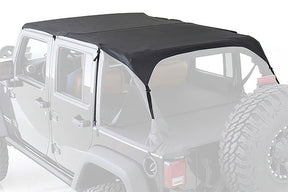 Smittybilt Extended Bikini Top Black Diamond For 2010-2018 Jeep Wrangler JK 4 Door - Recon Recovery
