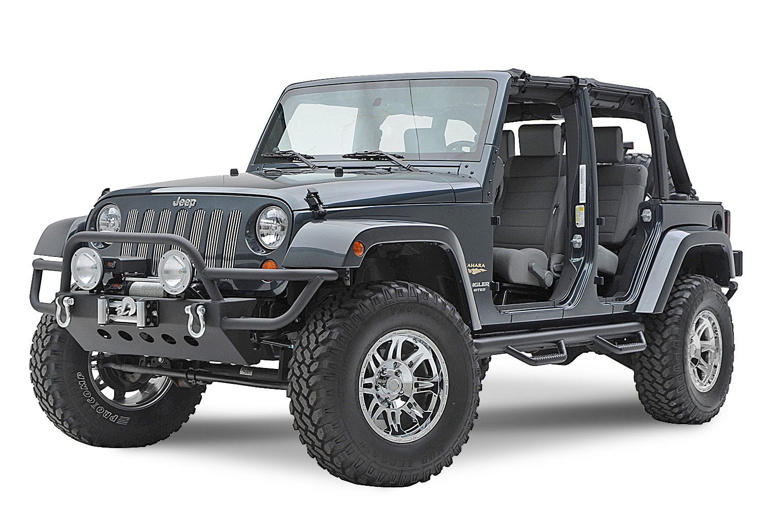 Smittybilt Nerf Step Side Bars (Pair) For 2007-2018 Jeep Wrangler JK - Recon Recovery