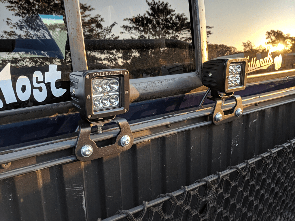 Bed Rail LED Pod Mounting Brackets for 2005-2025 Toyota Tacoma & Tundra