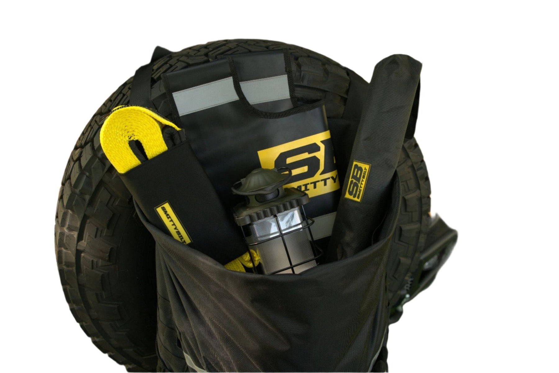 Smittybilt Universal Fit Spare Tire Trash / Storage Bag - Fits up to 40" Tire