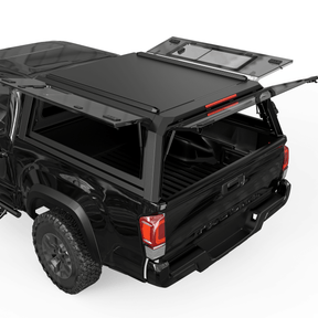 OPENROAD Bolt On Bed Cap with Sliding Side and Front Windows for 2016-2023 Toyota Tacoma